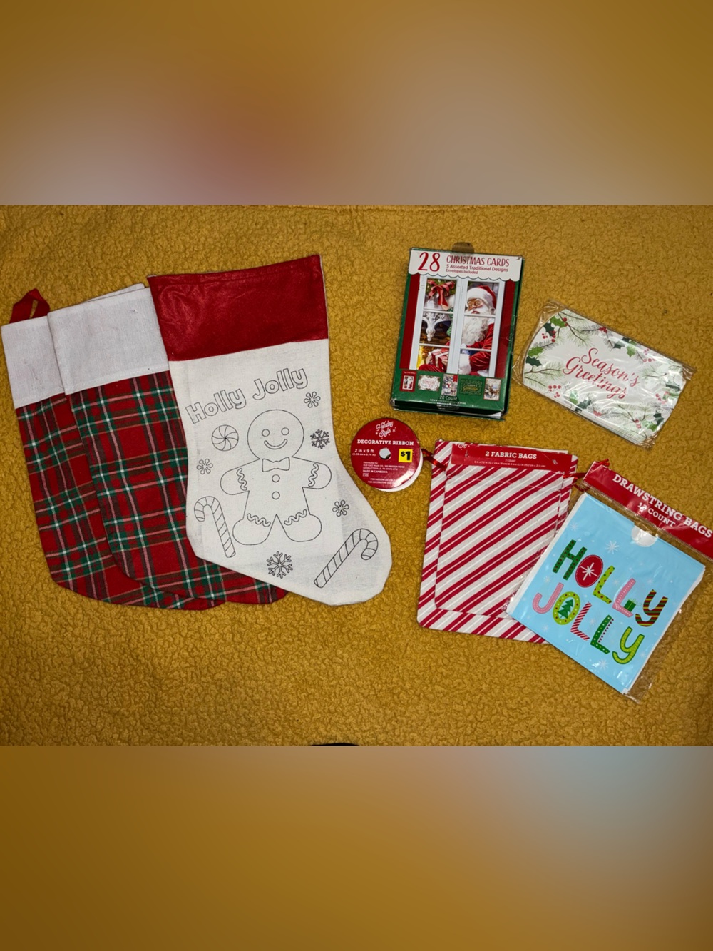 Christmas Stockings and Christmas cards and accessories mini bundle